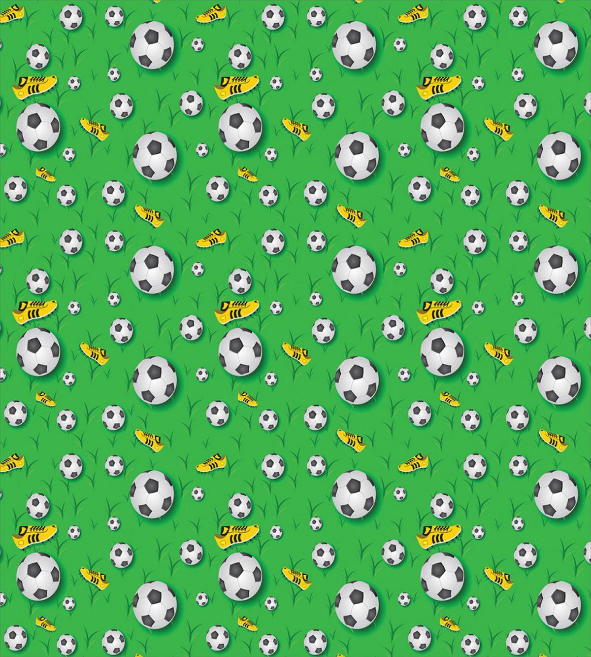Shoes Balls on Grass — Pattern
