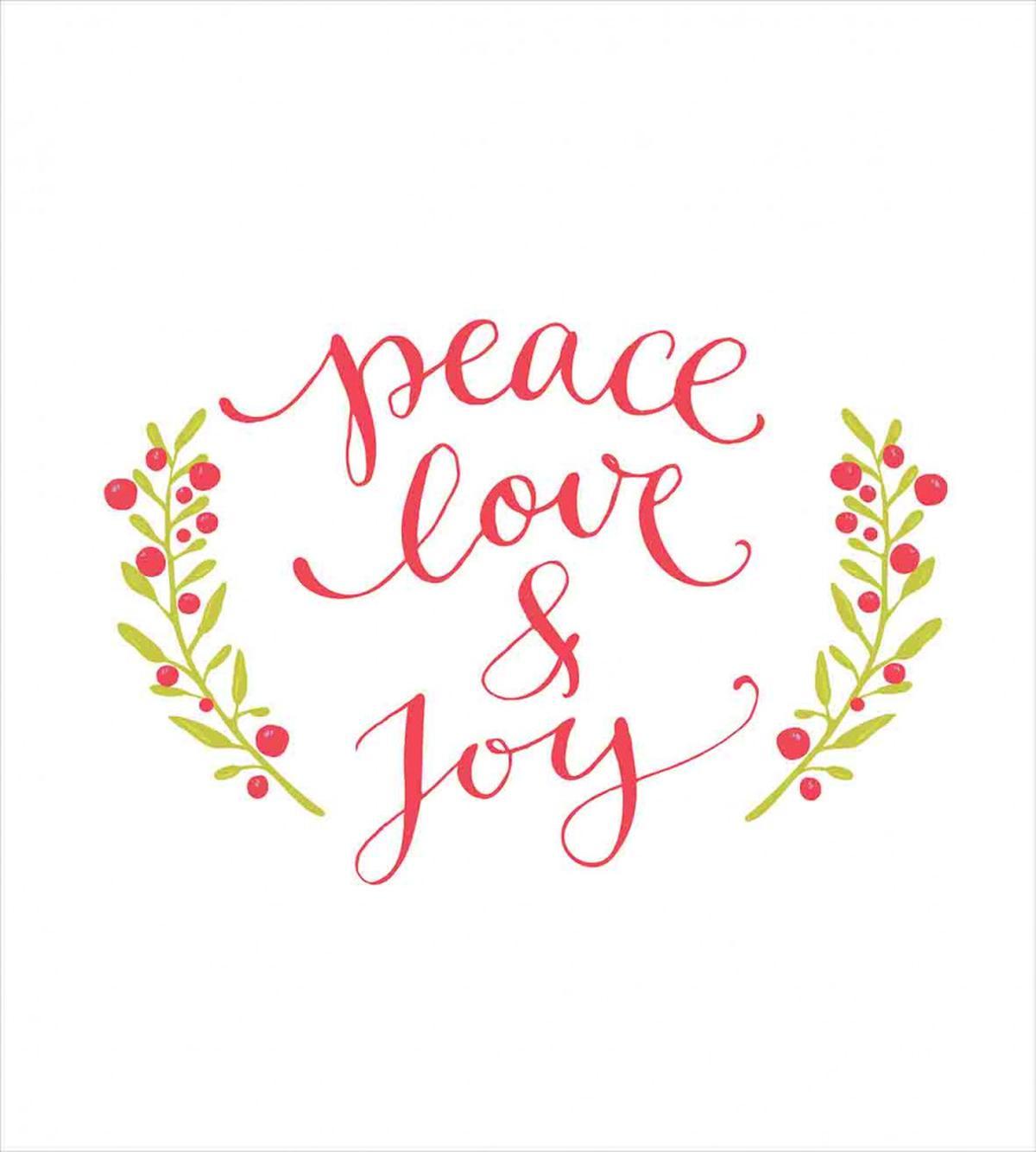 Peace Love Joy Berries — Pattern