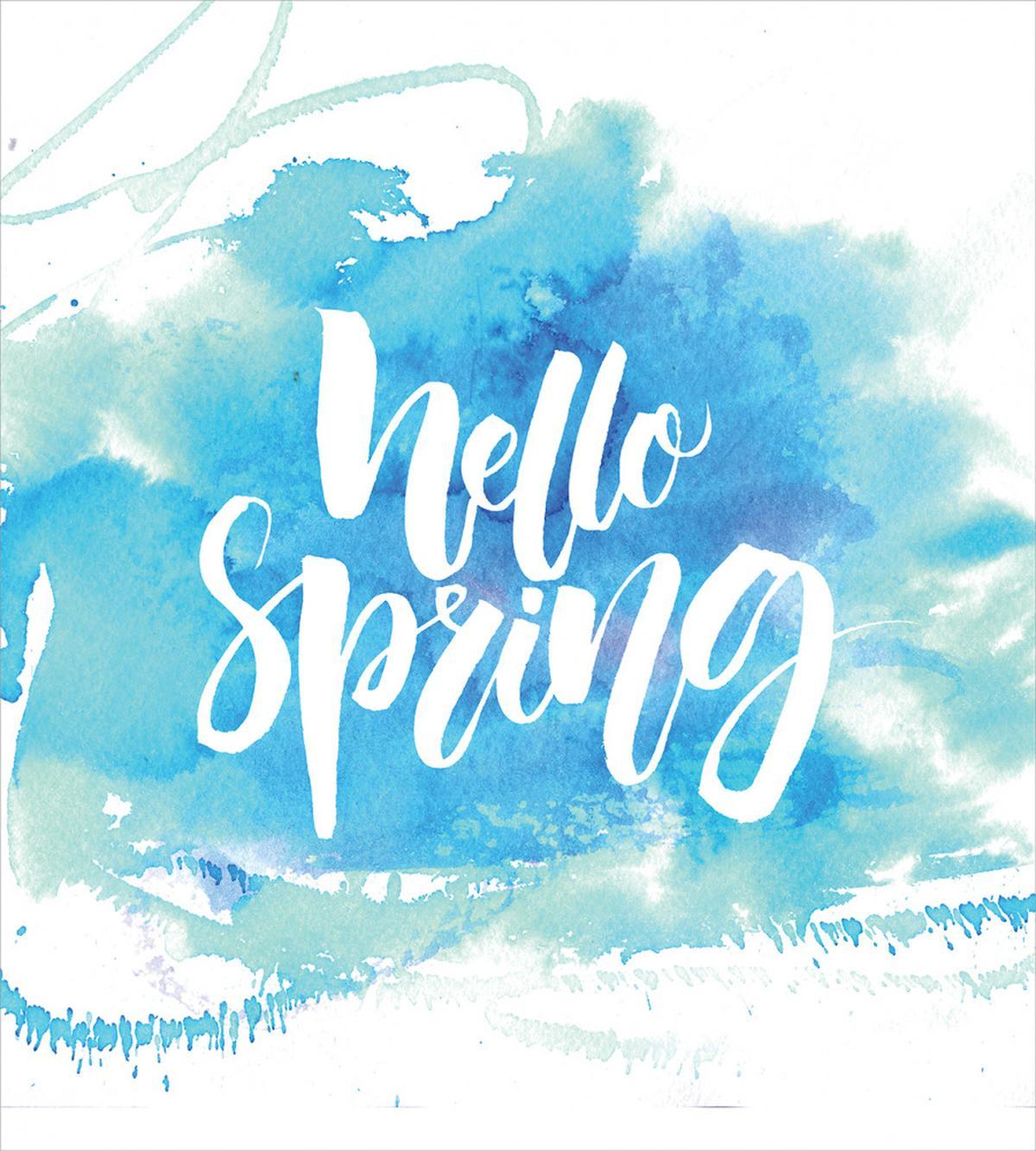 Pastel Blue Spring Theme — Pattern