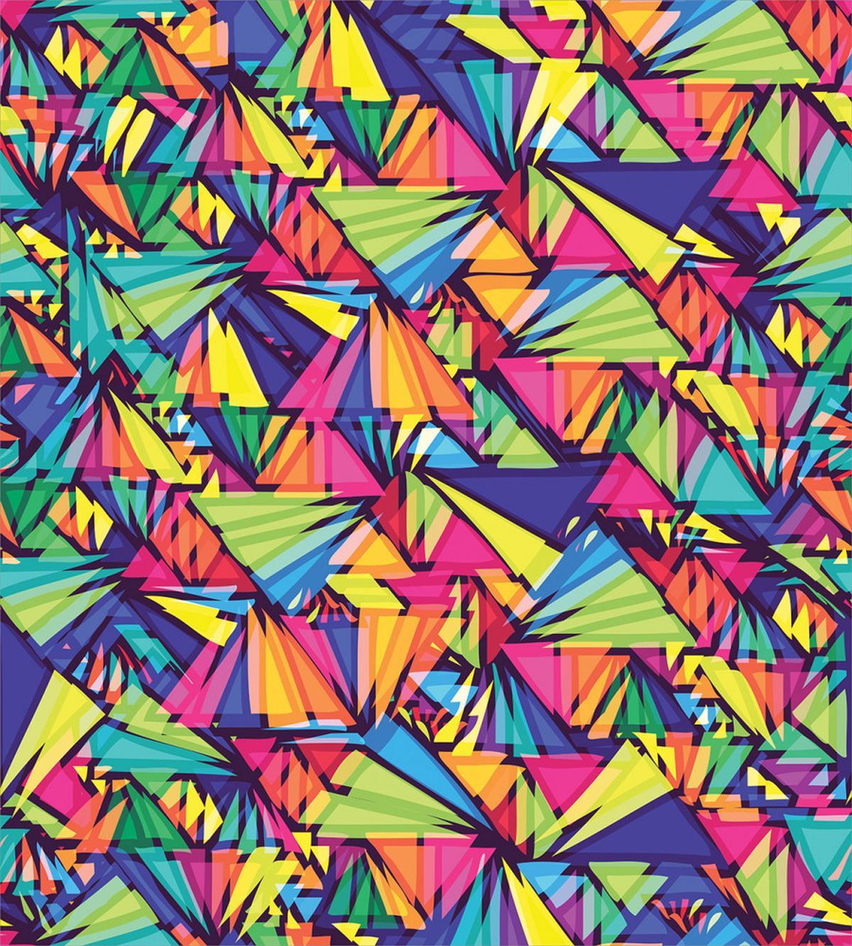 Geometric Triangles Art — Pattern