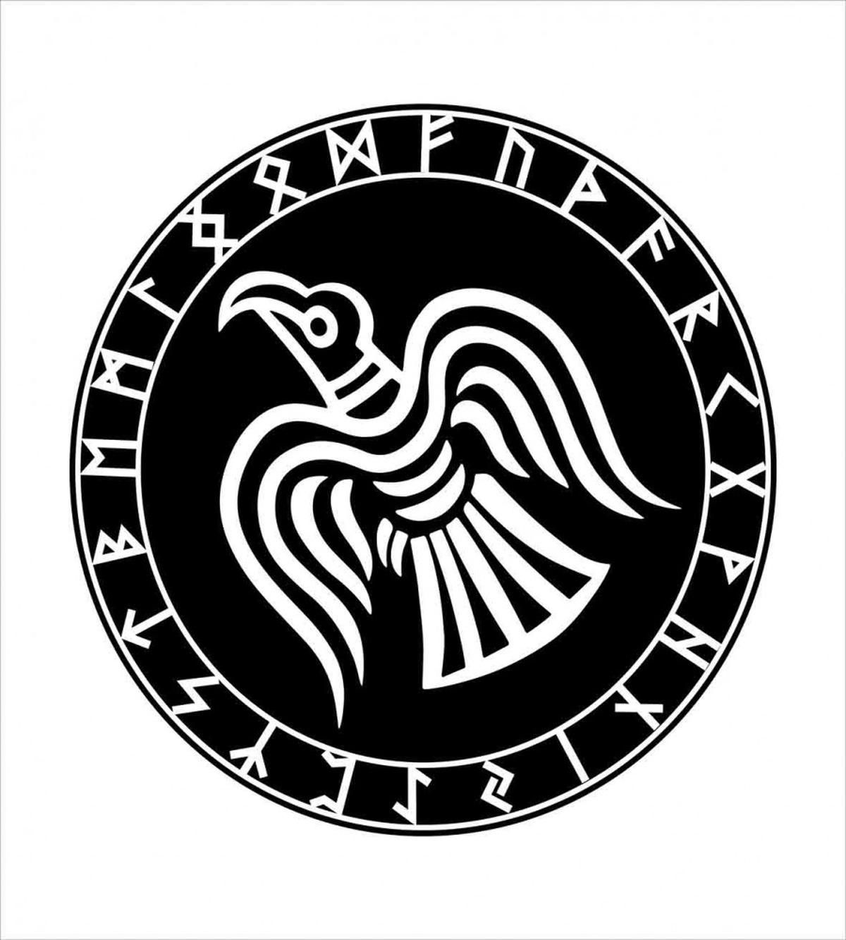 Illustration of Odins Ravens — Pattern