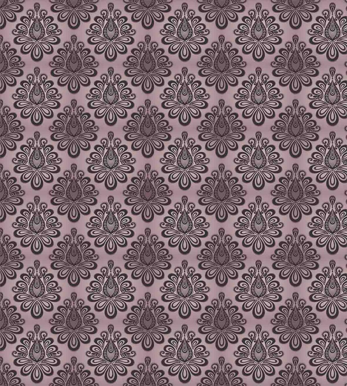 Damask Black Motifs — Pattern