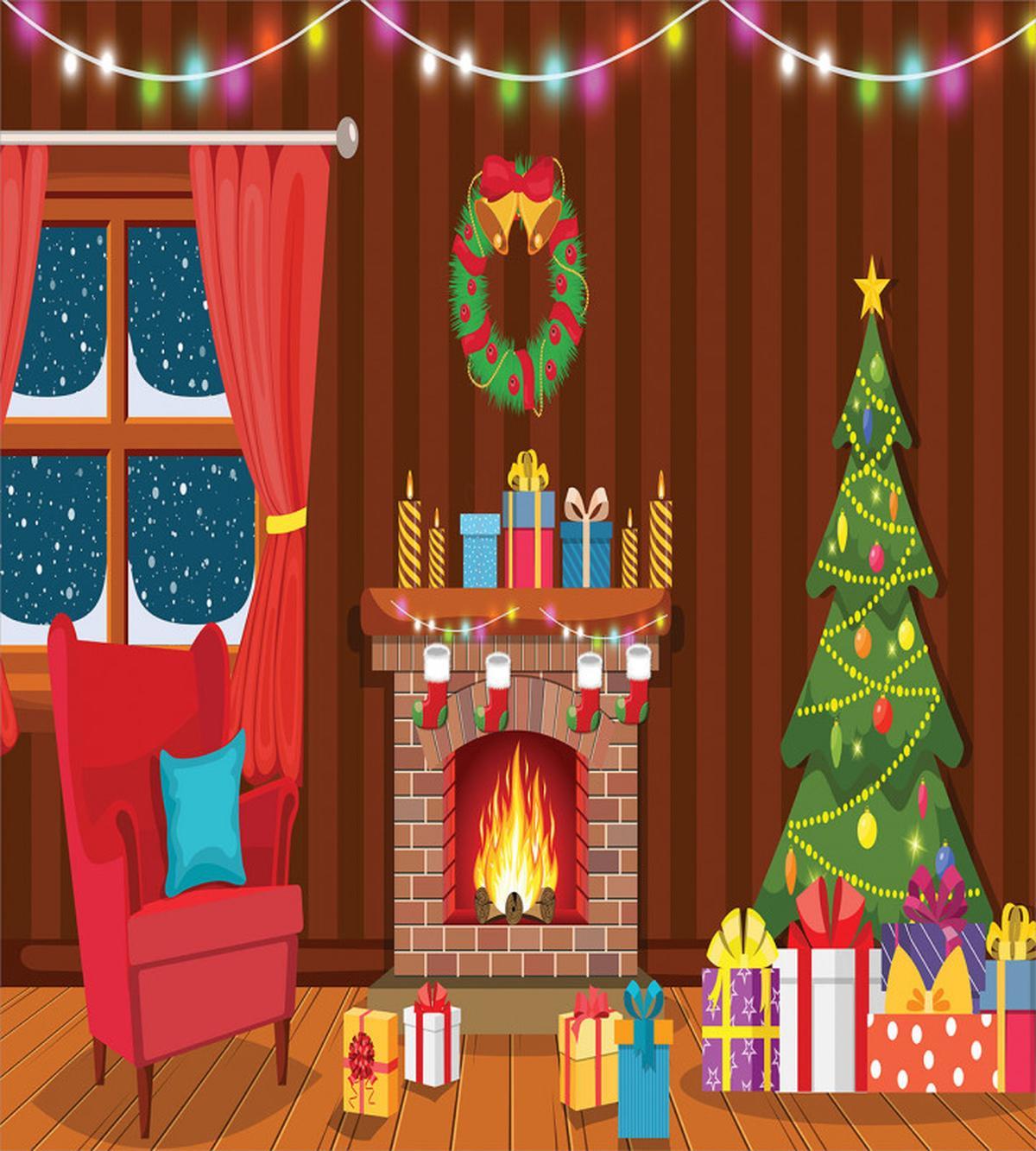 Christmas in Winter Night — Pattern