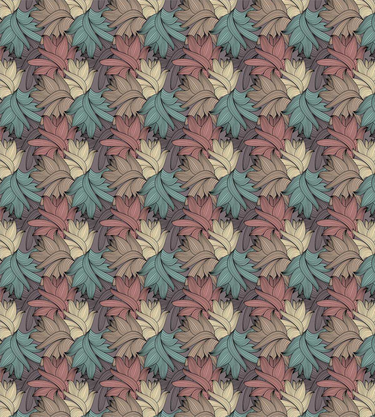 Colorful Foliage Leaves — Pattern
