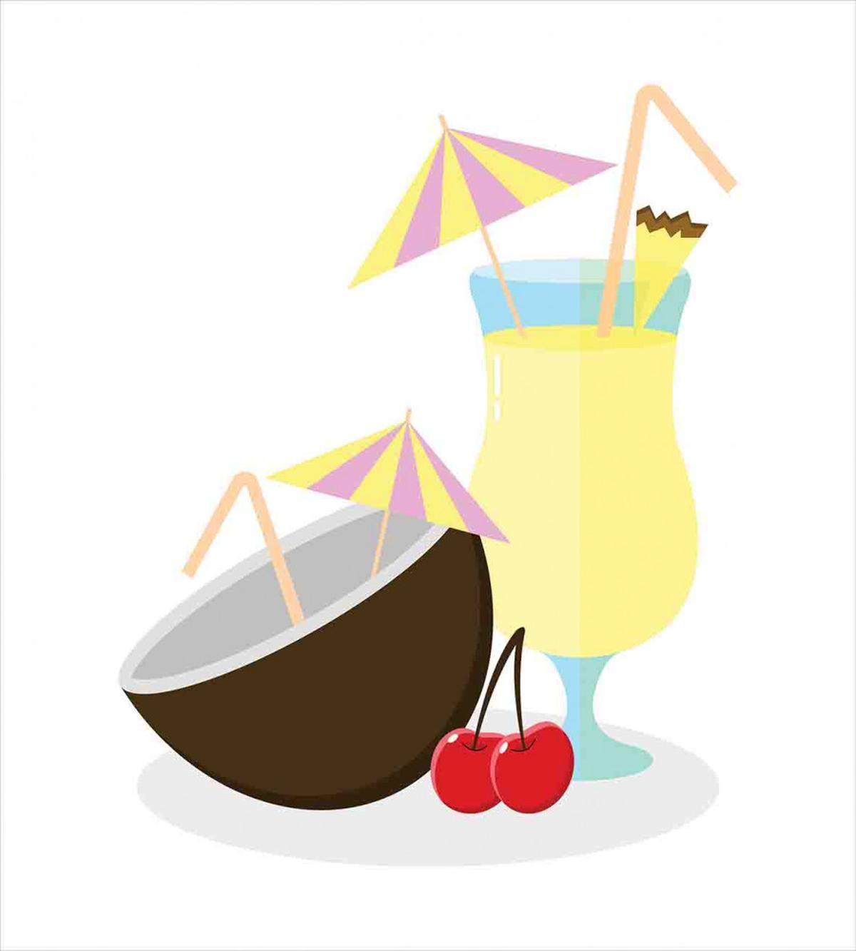 Pina Colada Cocktail — Pattern