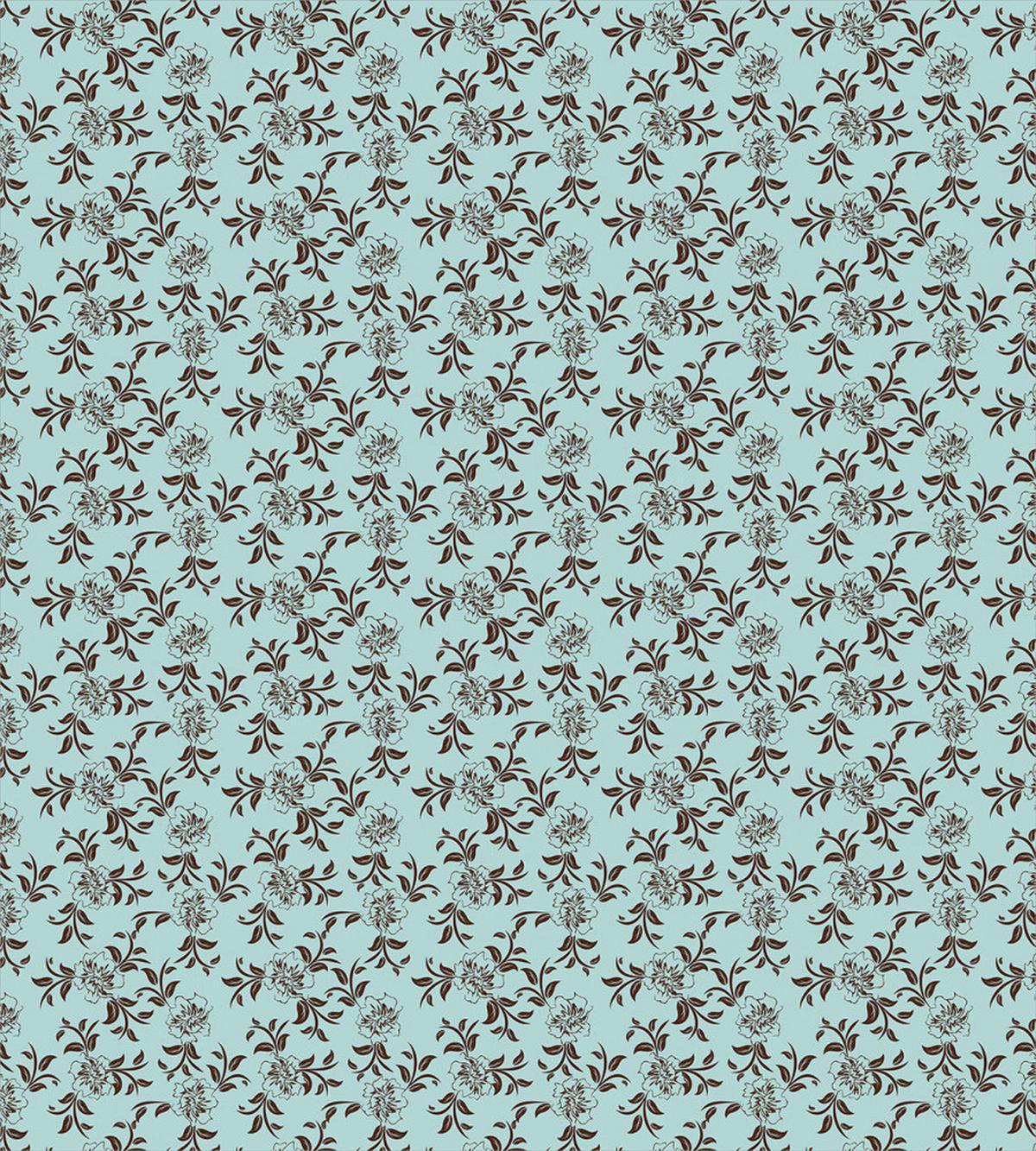 Curly Branches of Flowers — Pattern