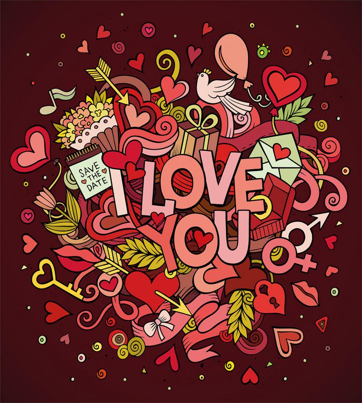 Funky Hearts Arrows — Pattern