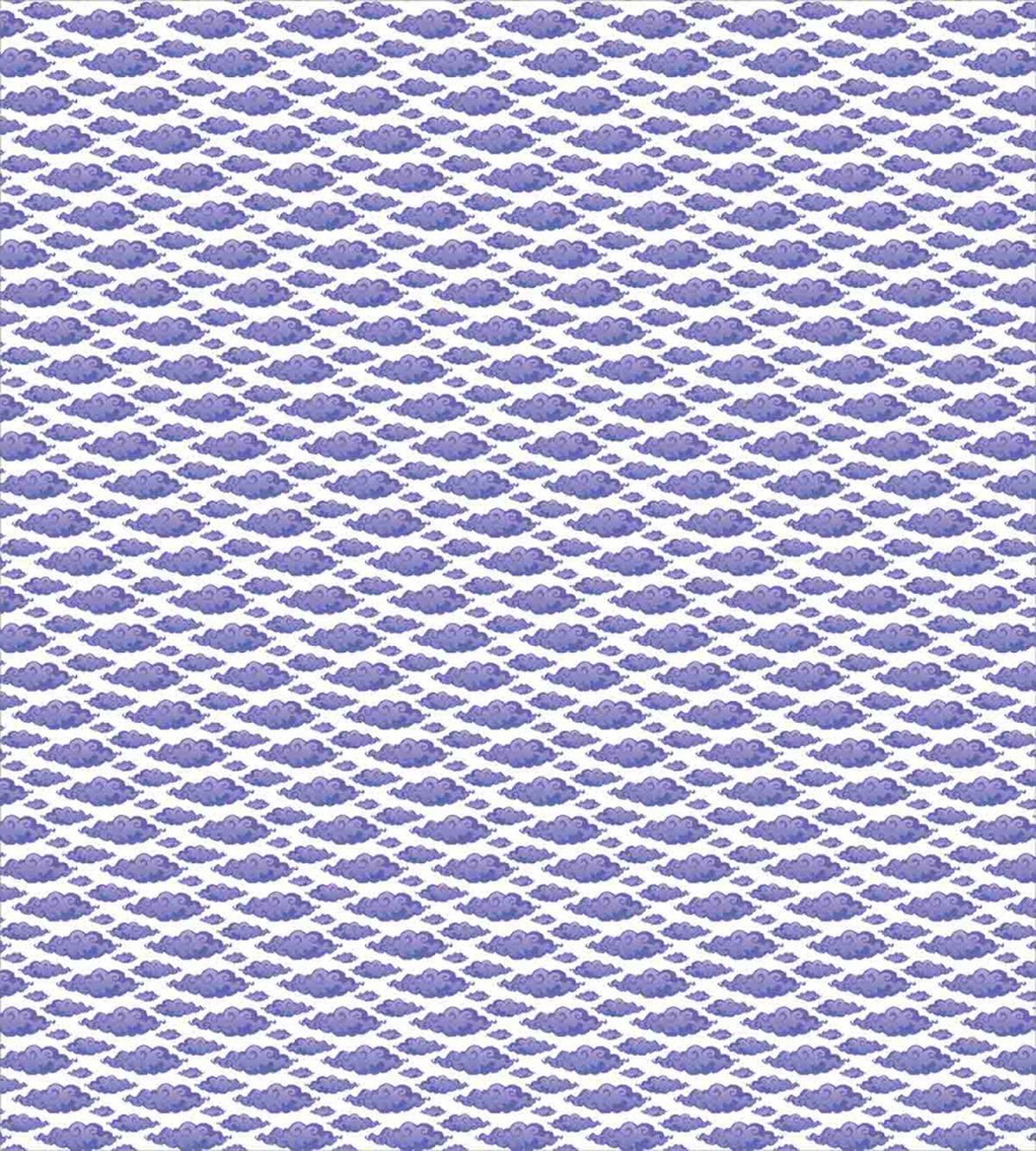 Cartoon Curly Clouds — Pattern