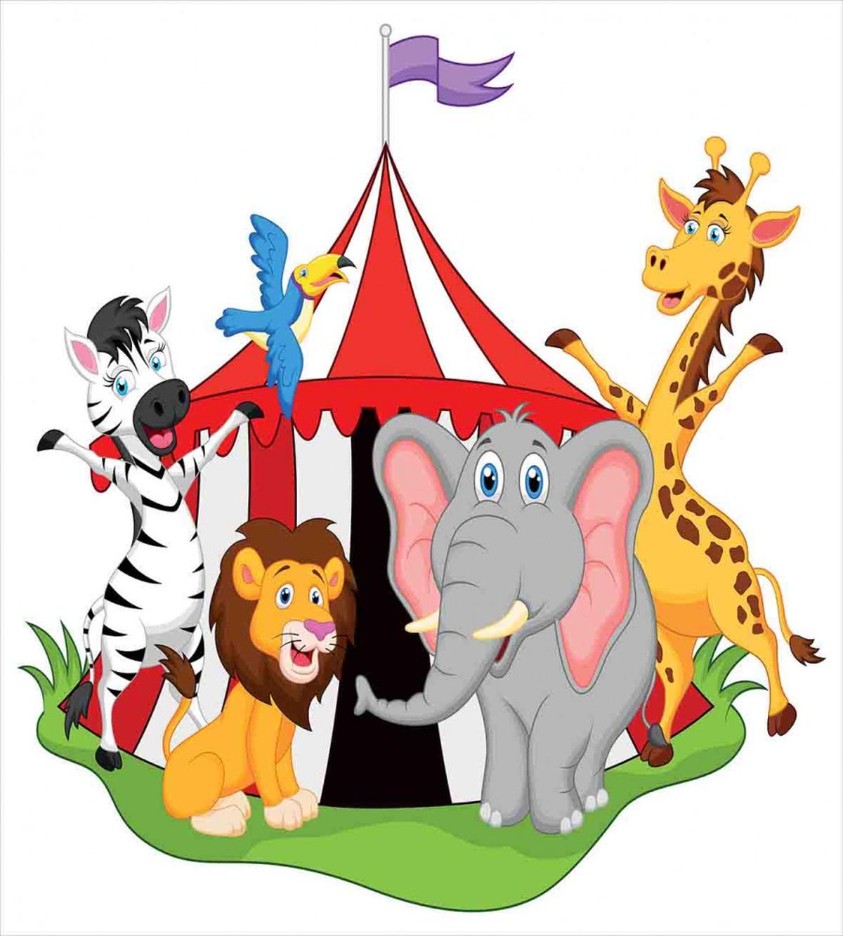 Circus Tent Giraffe Mime — Pattern