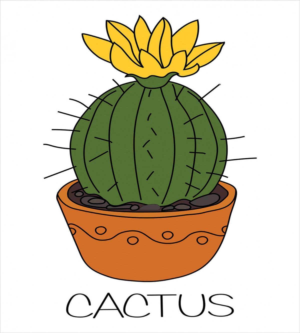 Plant with Yellow Flower — Pattern