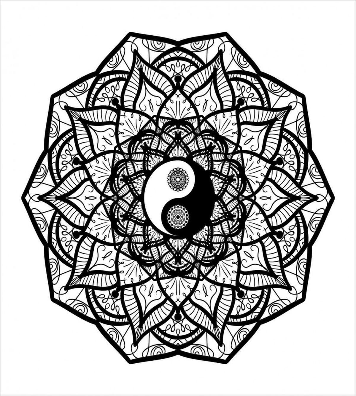 Ying Yang Black White — Pattern