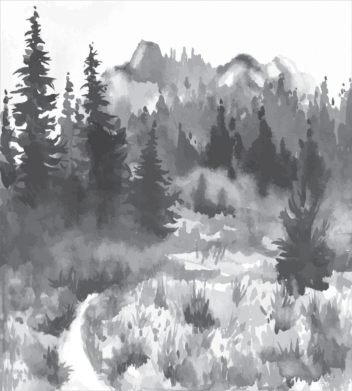Watercolor Woodland — Pattern