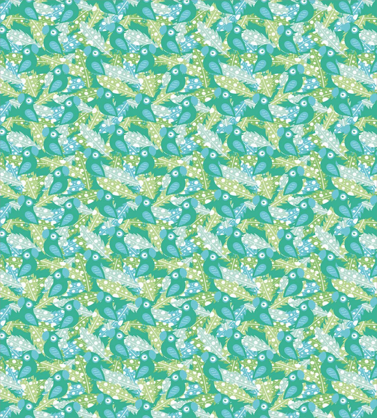 Parrots and Dotted Feather — Pattern