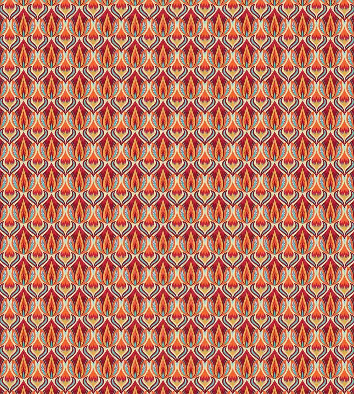 Repeating Curvy Floral — Pattern