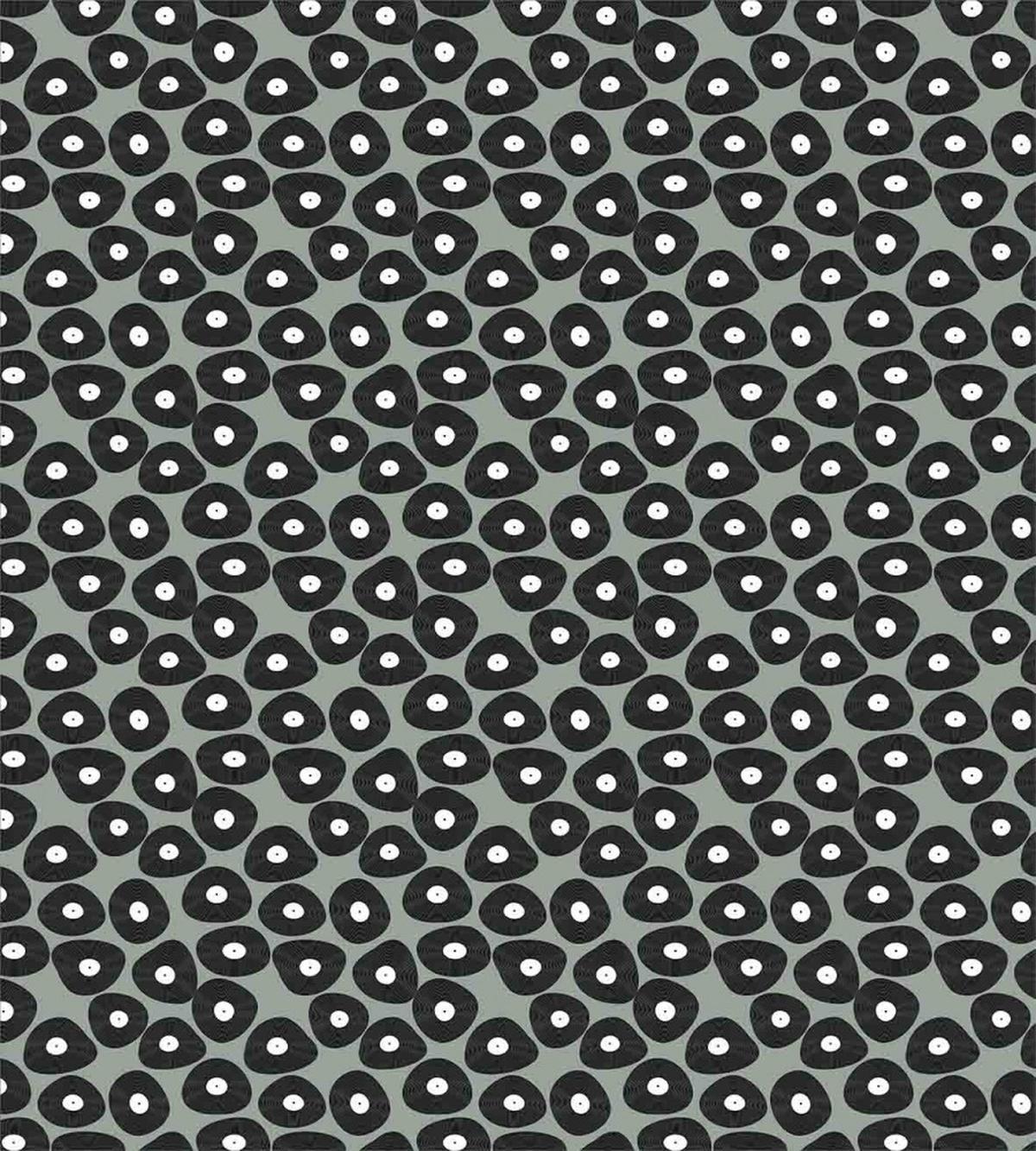 Old Vinyl Disc Themed Motifs — Pattern