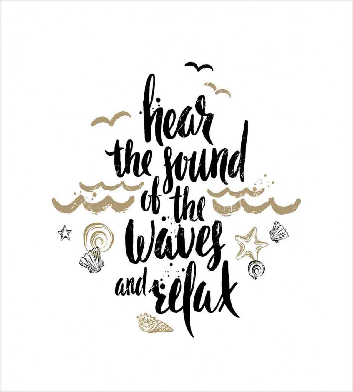 Hear the Sound of Waves Text — Pattern