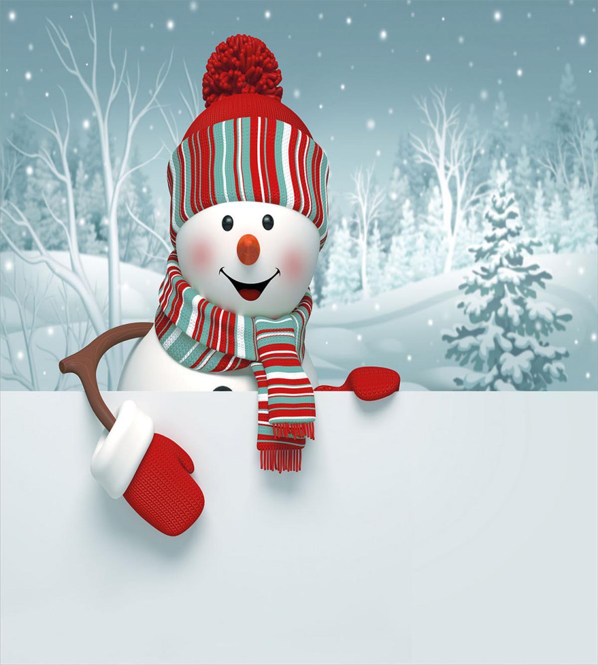 Smiling 3D Mascot Trees — Pattern