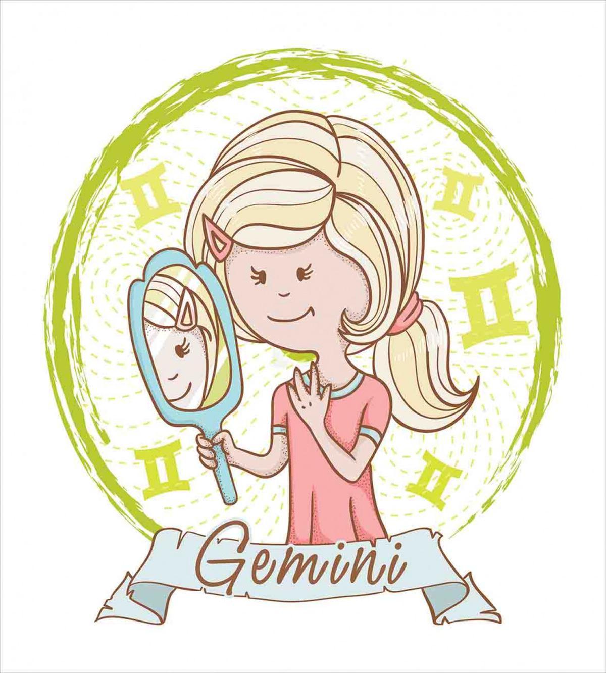Girl with Mirror — Pattern