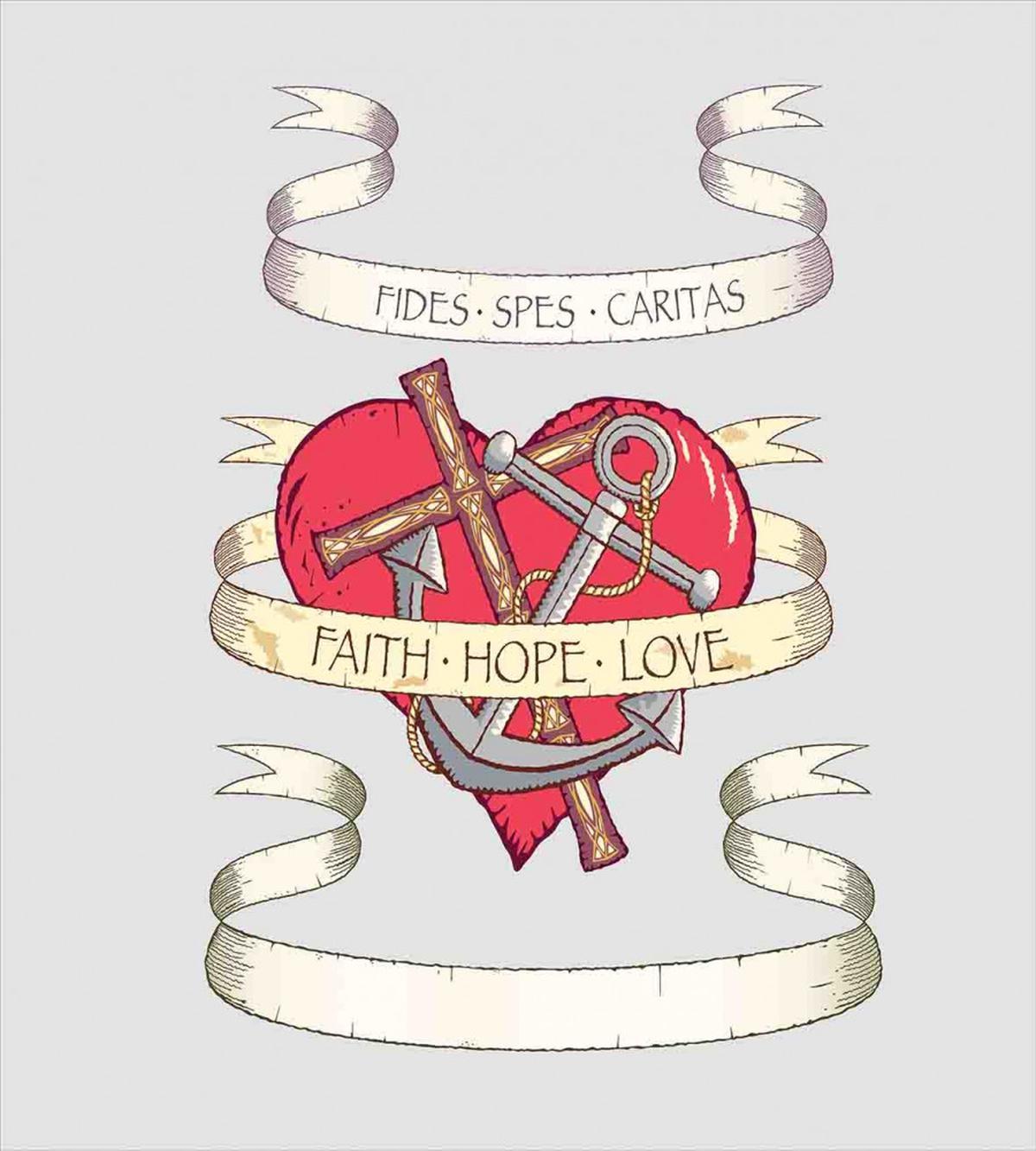 Anchor on Heart Motif — Pattern