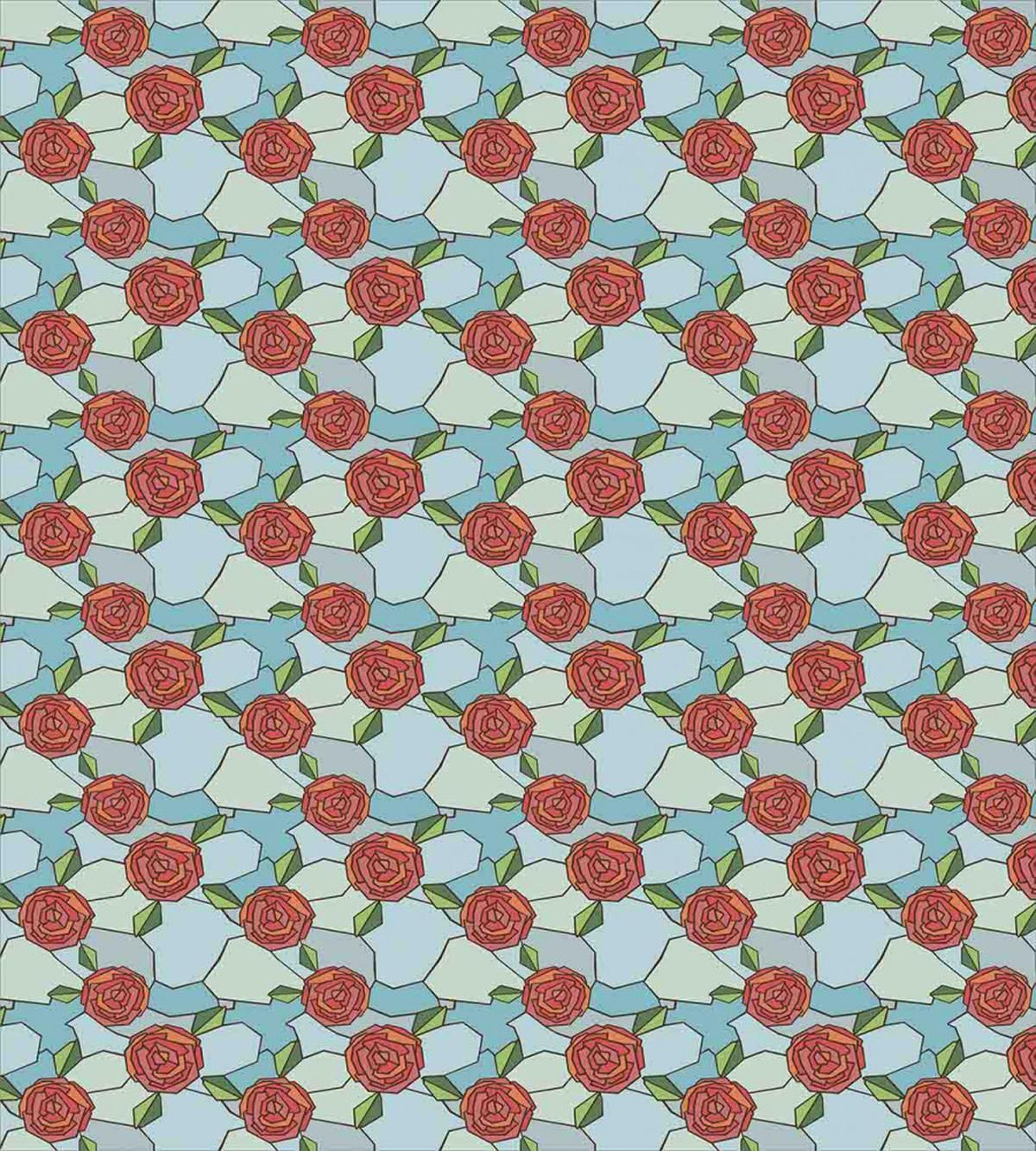 Stained Glass Rose — Pattern