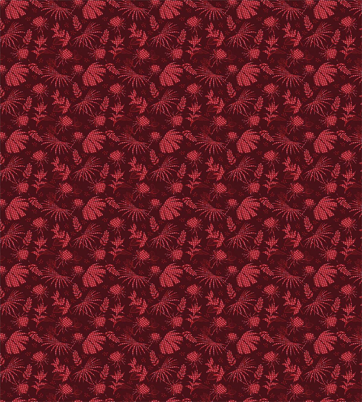 Warm Polka Dotted Flowers — Pattern