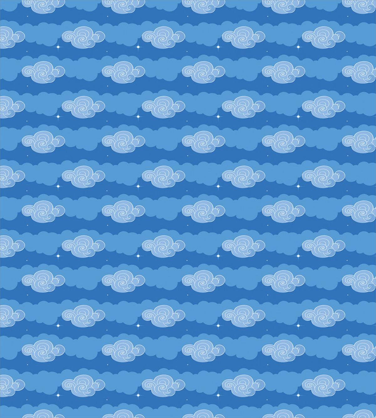 Sky with Clouds Doodle — Pattern