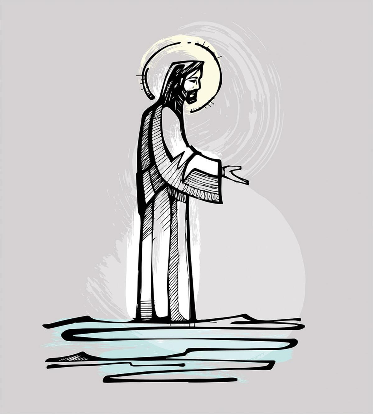 Walk on Water Open Hand — Pattern
