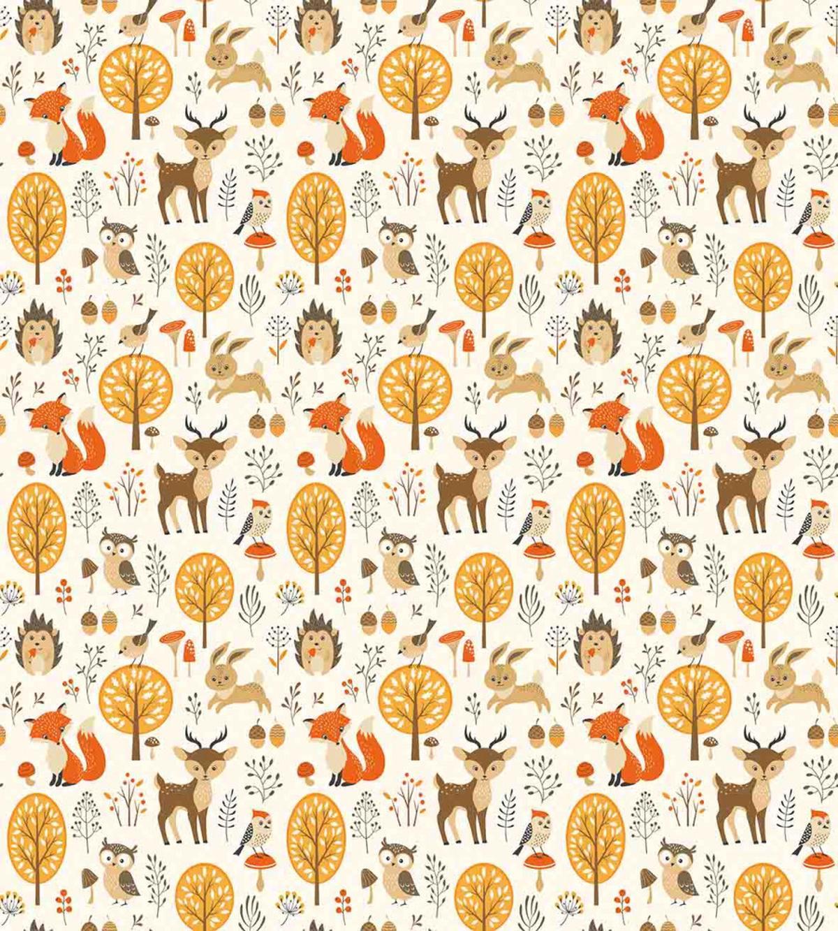 Baby Owls Deers Birds — Pattern
