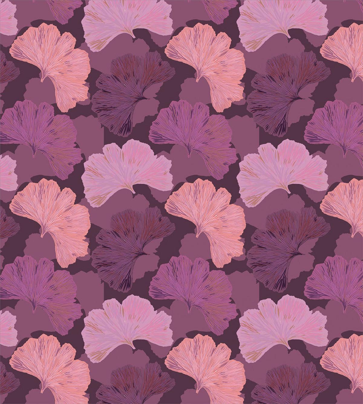 Retro Ginkgo Biloba Leaves — Pattern