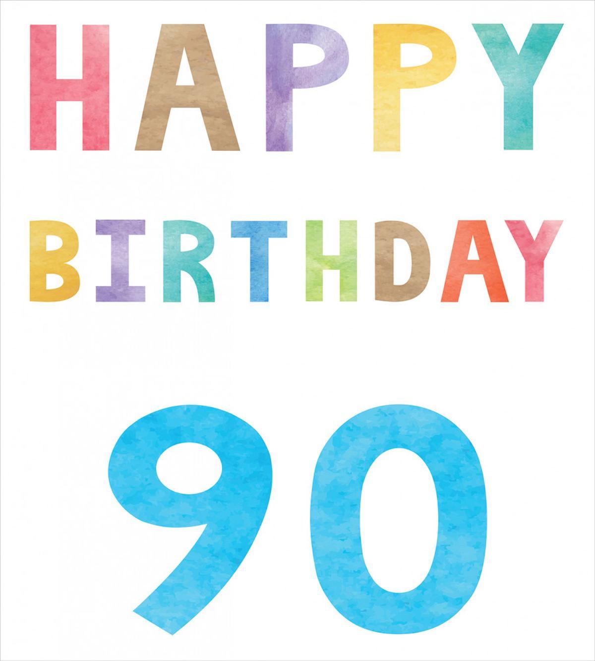 Happy 90th Birthday — Pattern