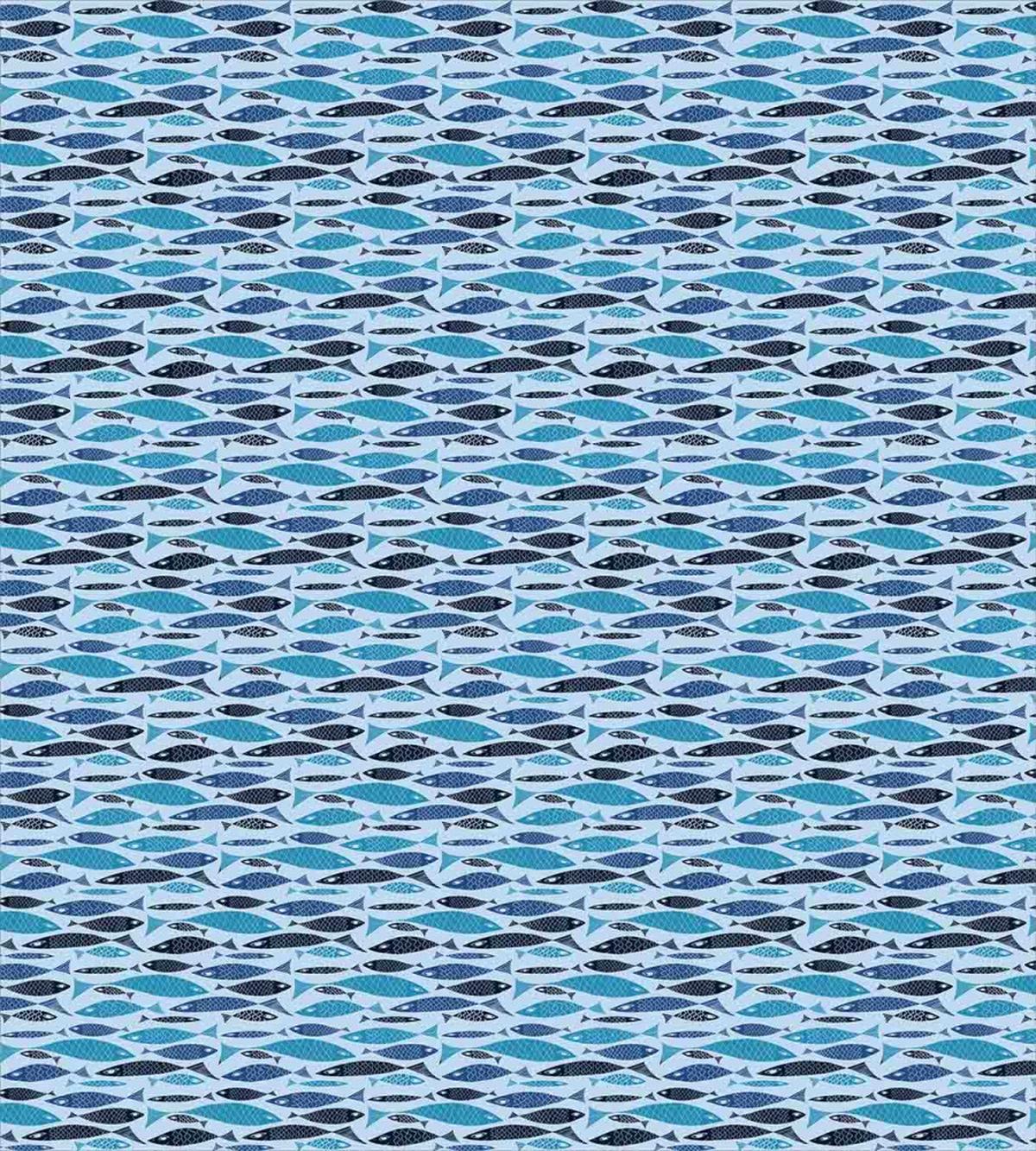 Graphic Fish Silhouettes — Pattern