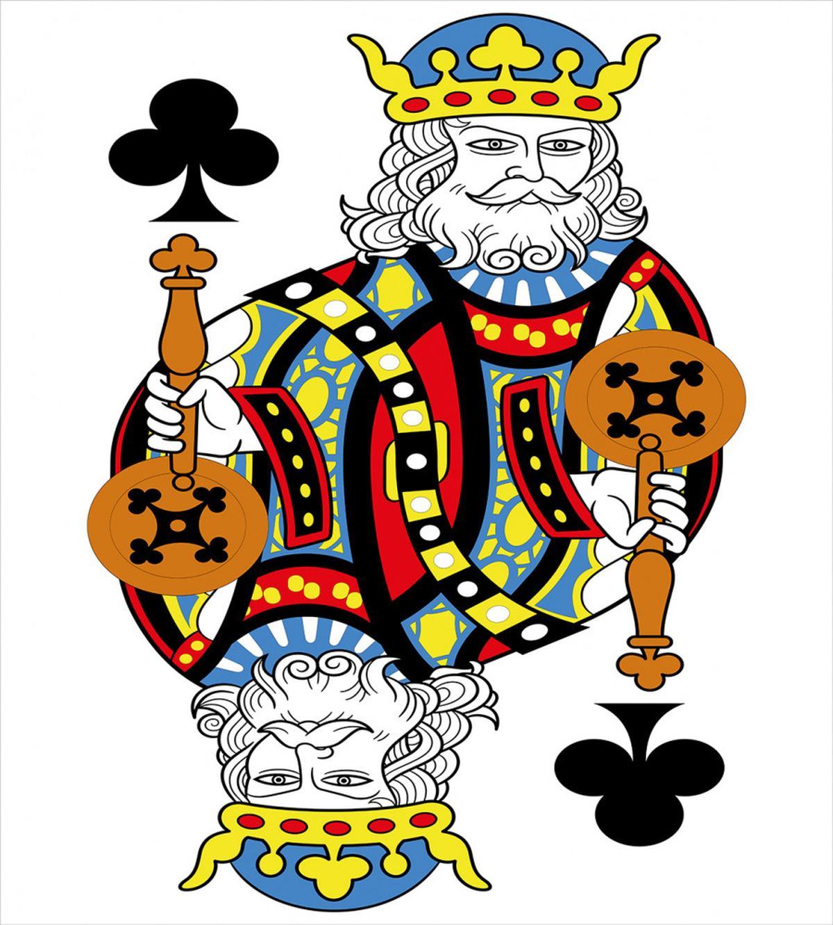 King of Clubs Gamble Card — Pattern