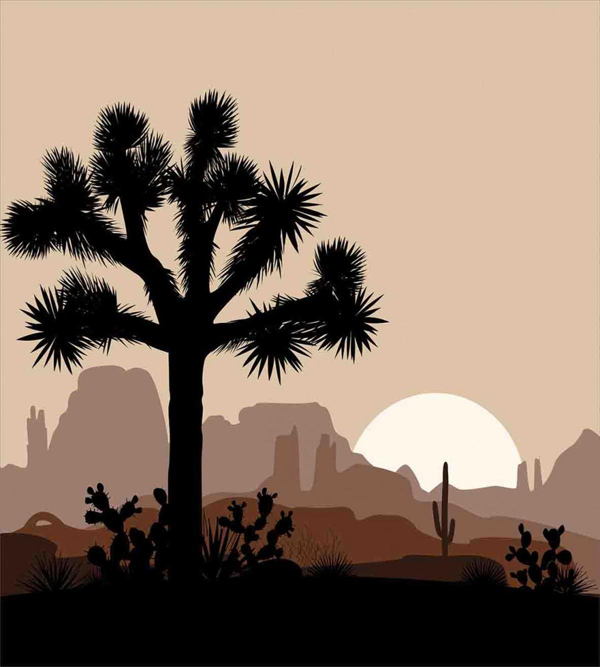 Joshua Tree Morning Scene — Pattern