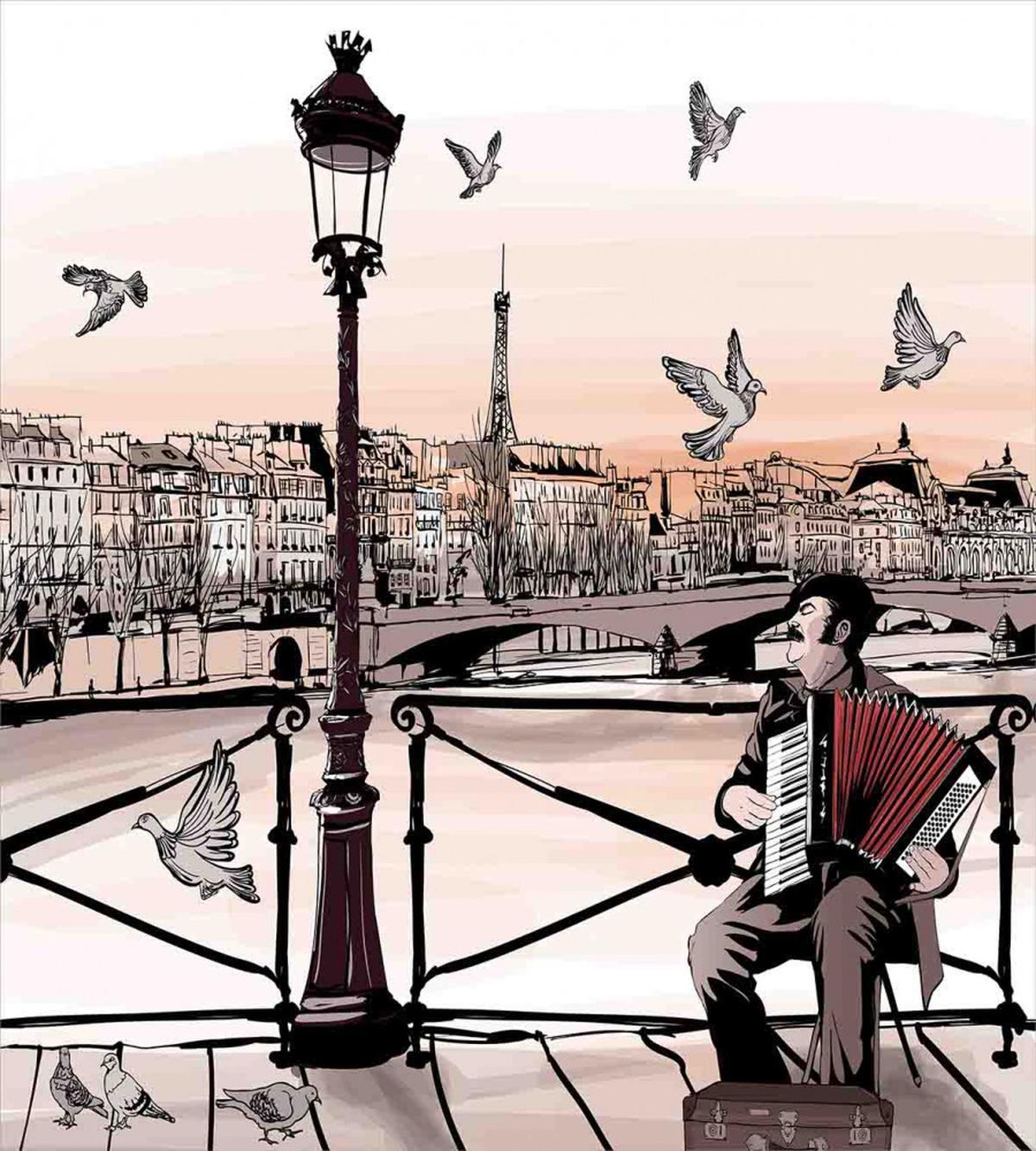 Music Accordionist Paris — Pattern