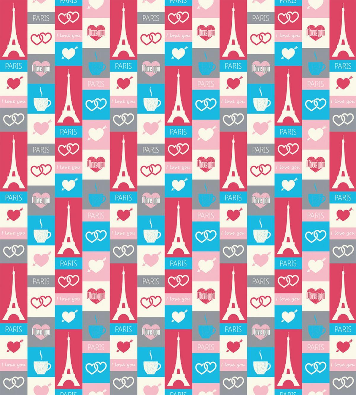 Coffee Love Eiffel Hearts — Pattern