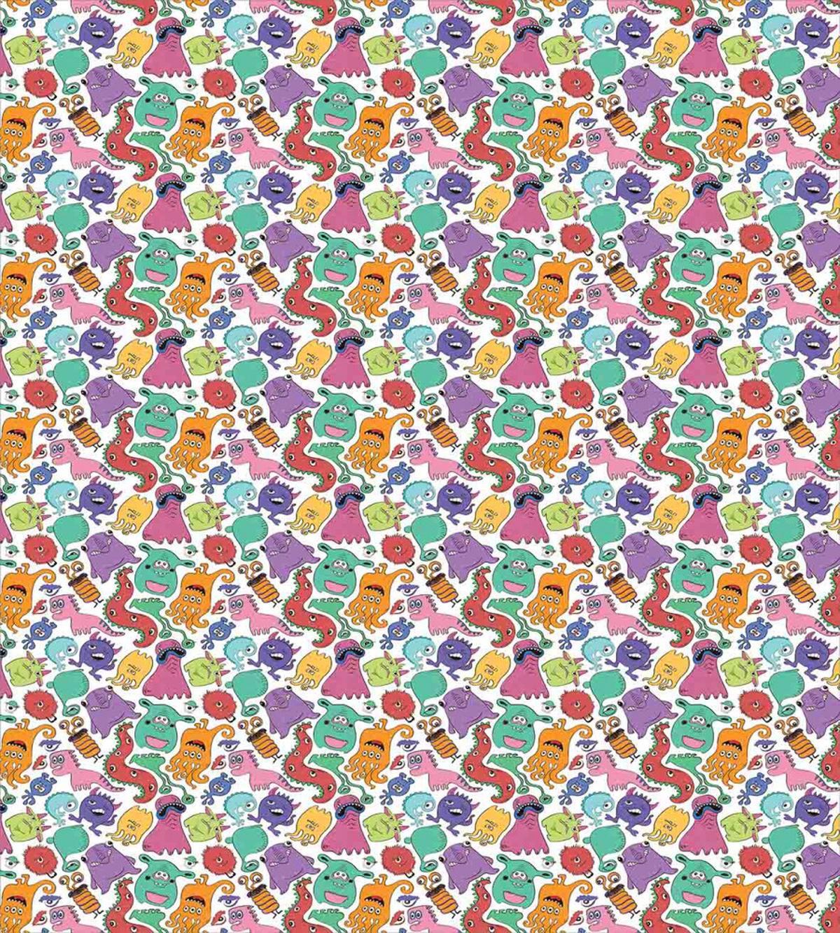 Abstract Hairy Monsters — Pattern