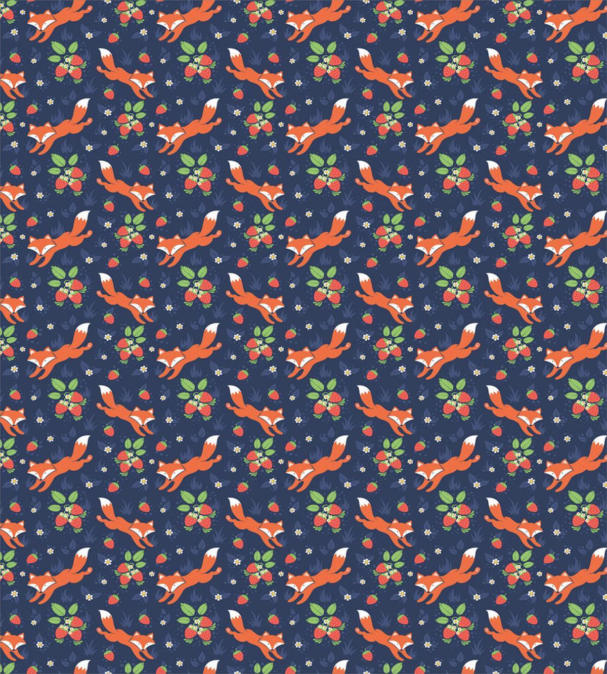 Animal and Strawberries — Pattern