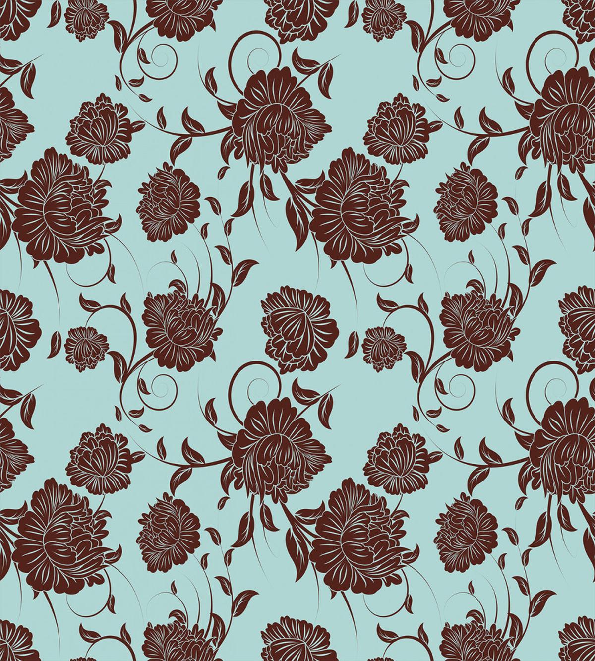 Flower Ornaments Retro — Pattern
