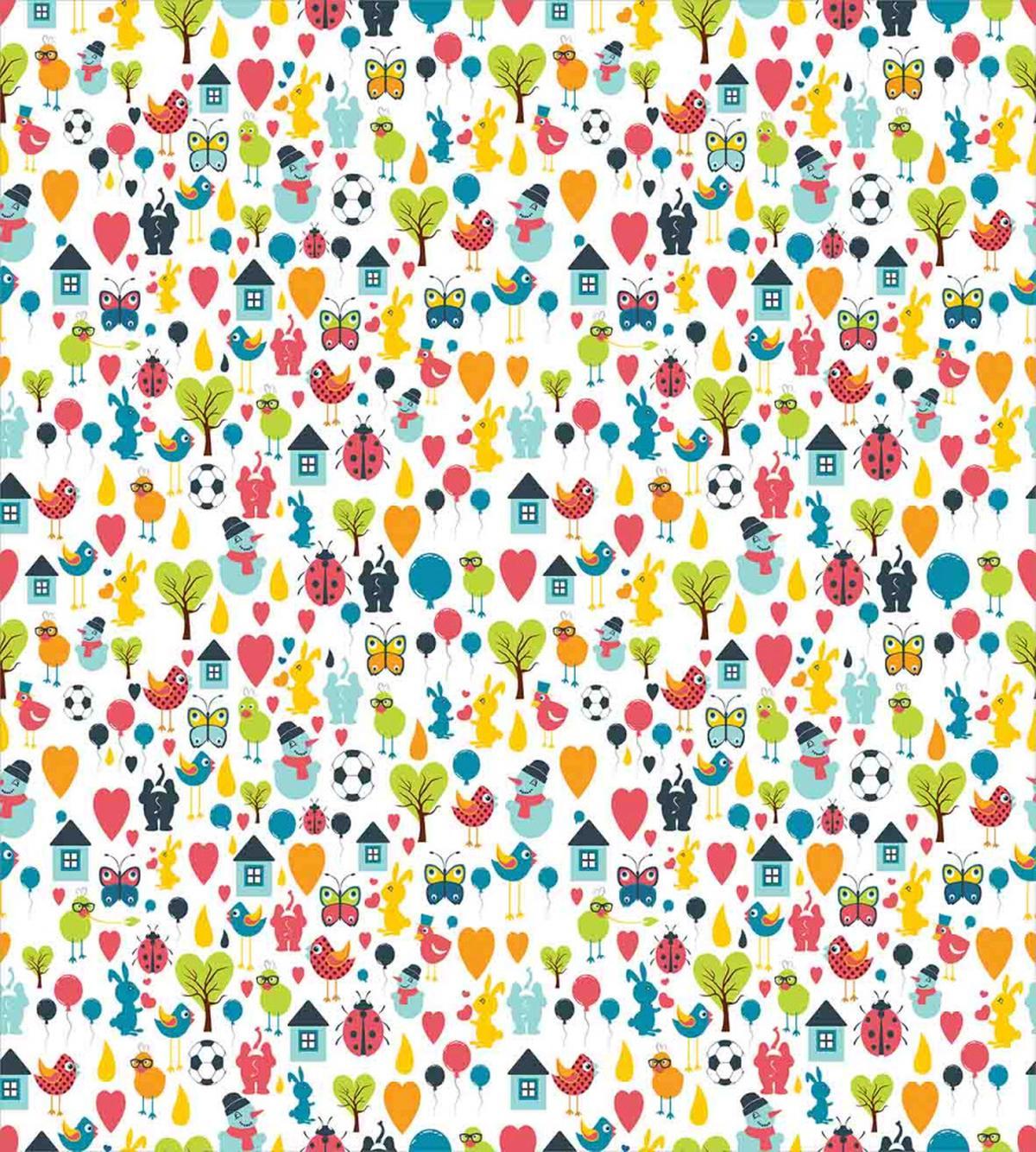 Cartoon Elements Birds — Pattern