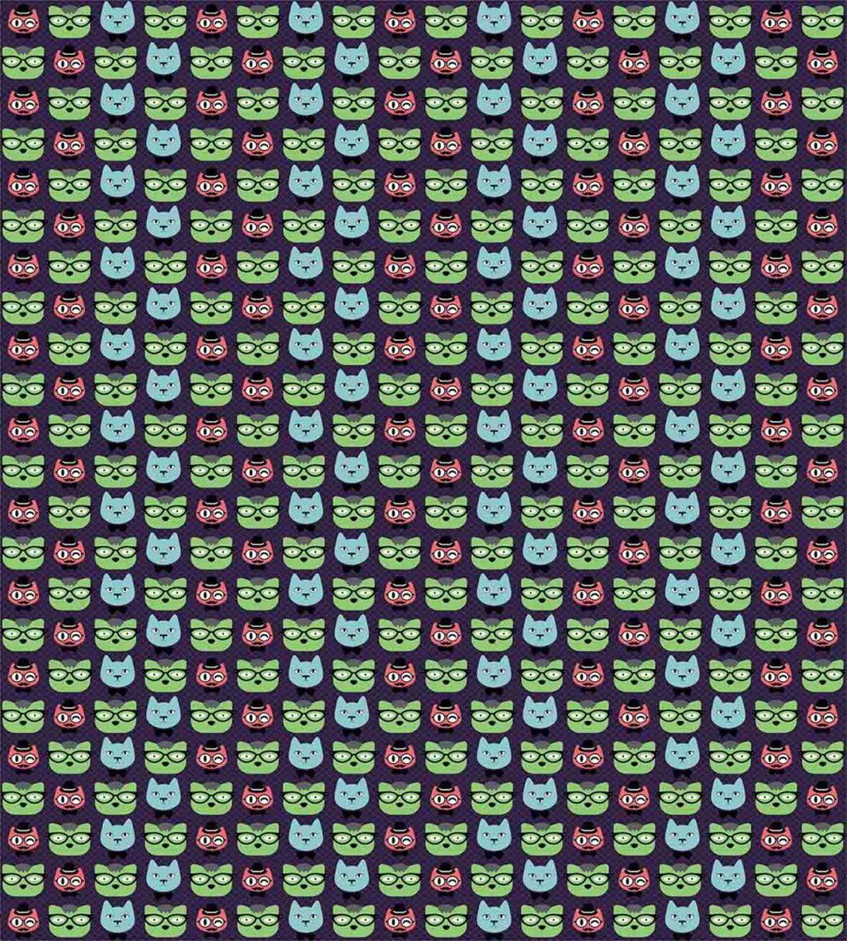 Cat Heads Geek Fashion — Pattern
