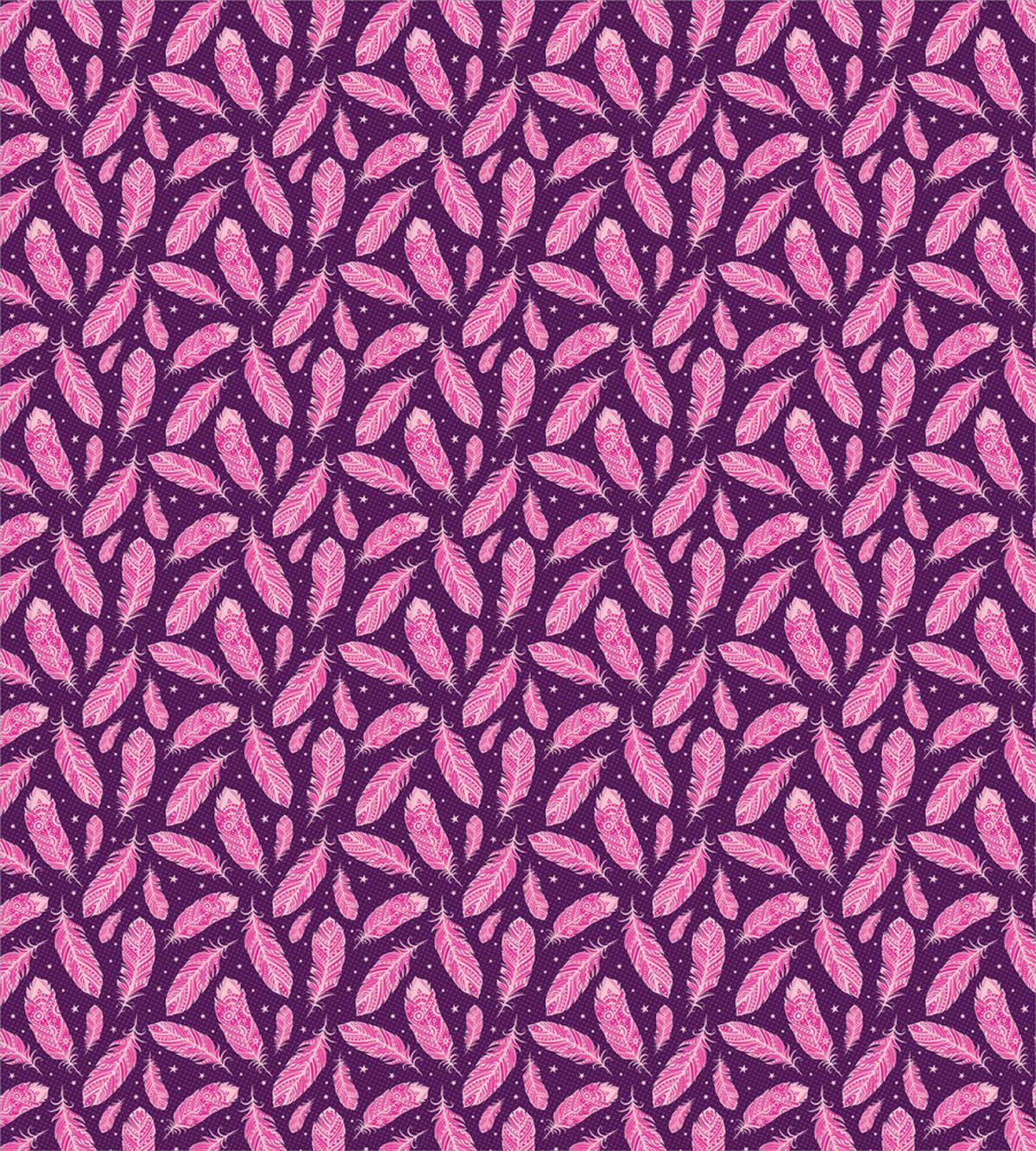 Boho Girlish Feathers Stars — Pattern