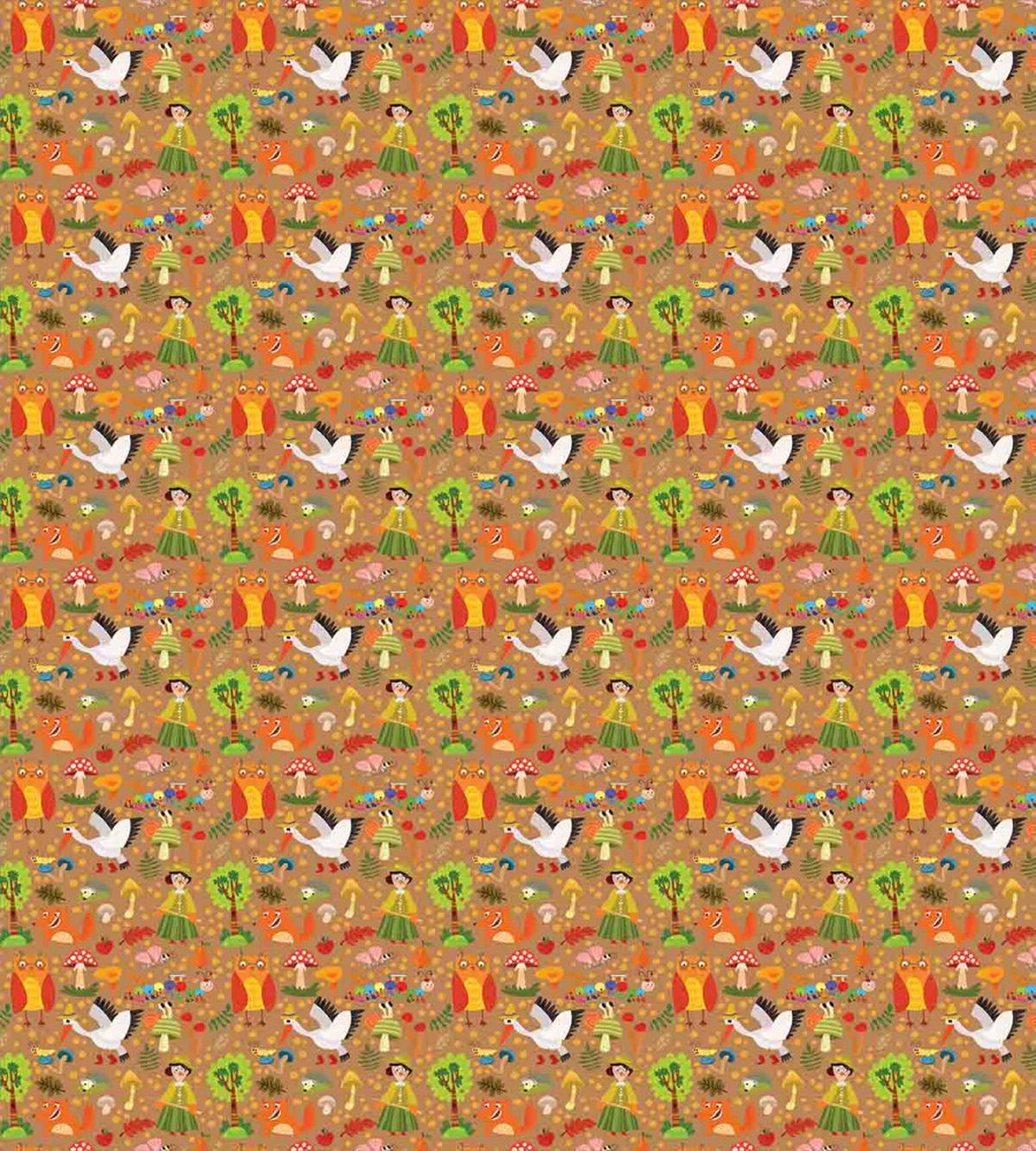Autumn Forest Creatures — Pattern