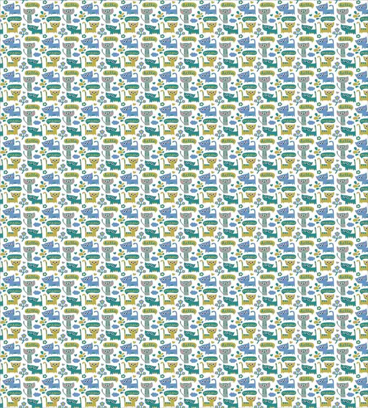 Kittens Saying Hello and Meow — Pattern