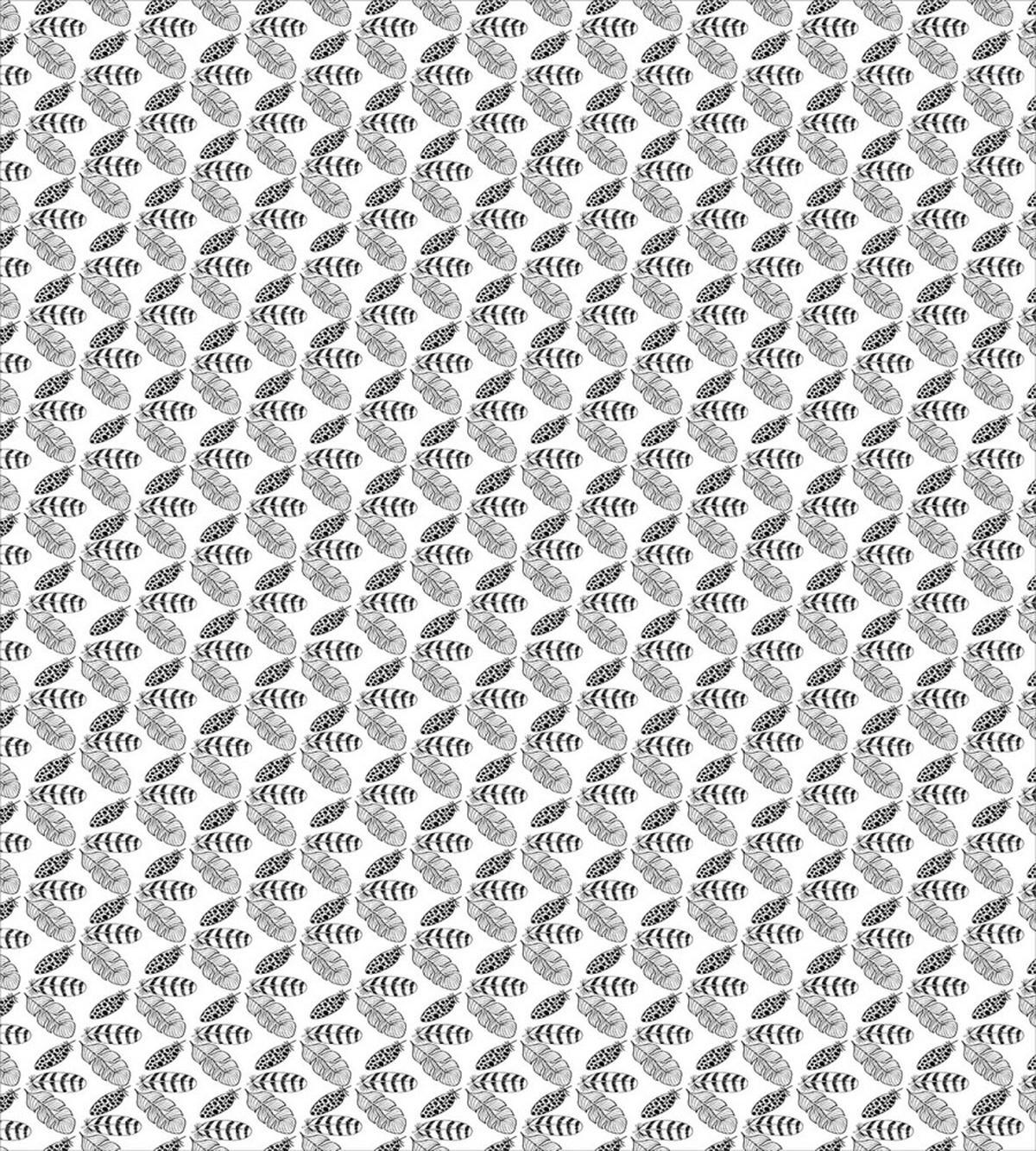Monochromatic Feathers Art — Pattern