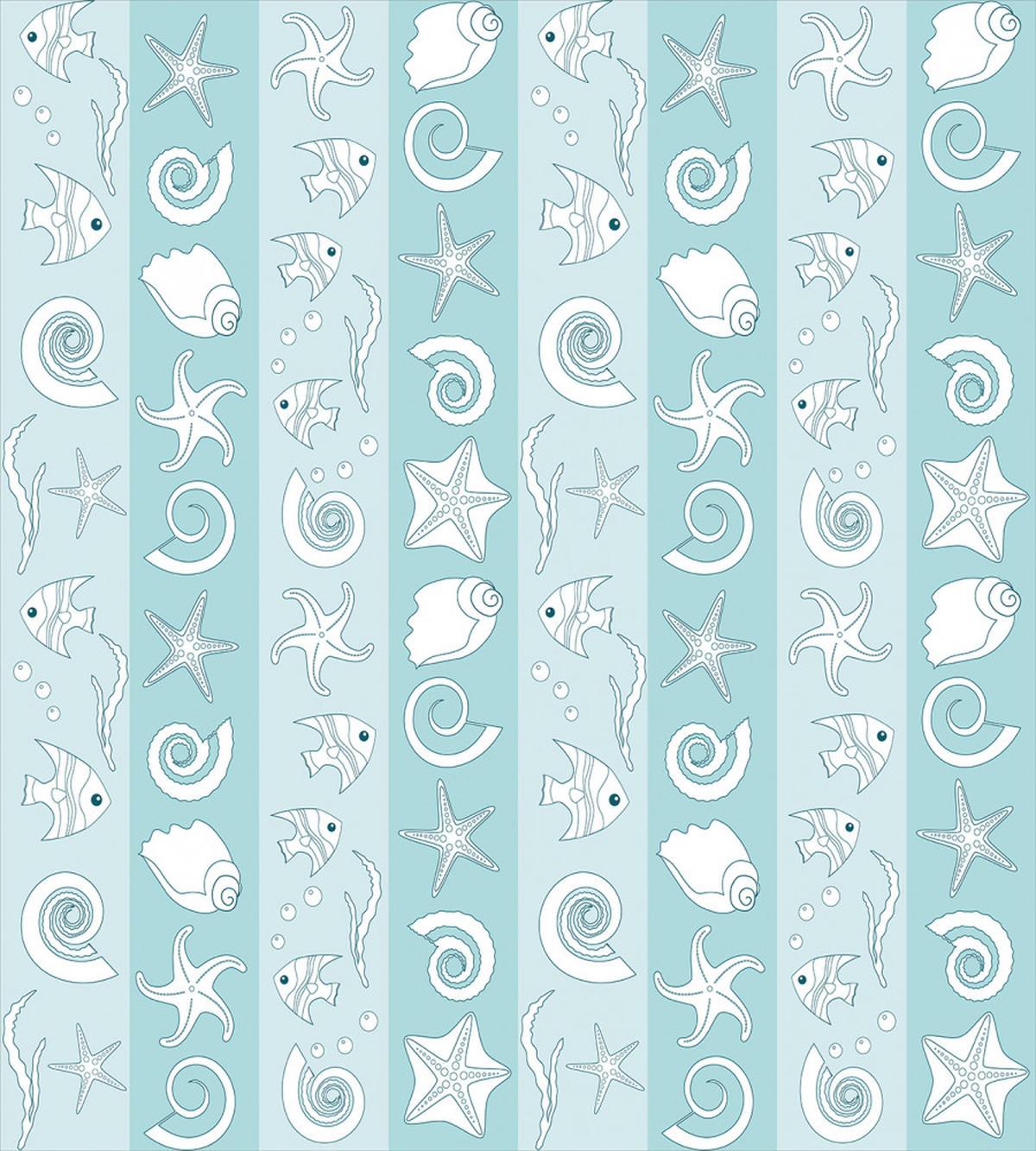 Sea Animals and Shells — Pattern