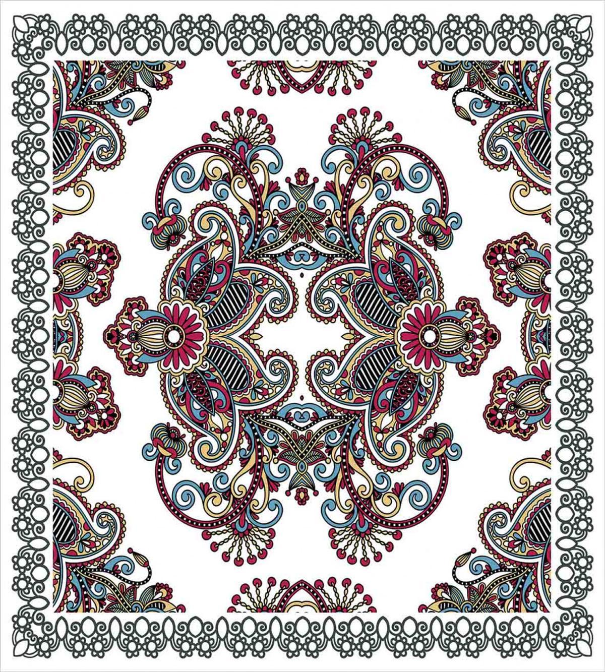 Curlicues Floral Design — Pattern