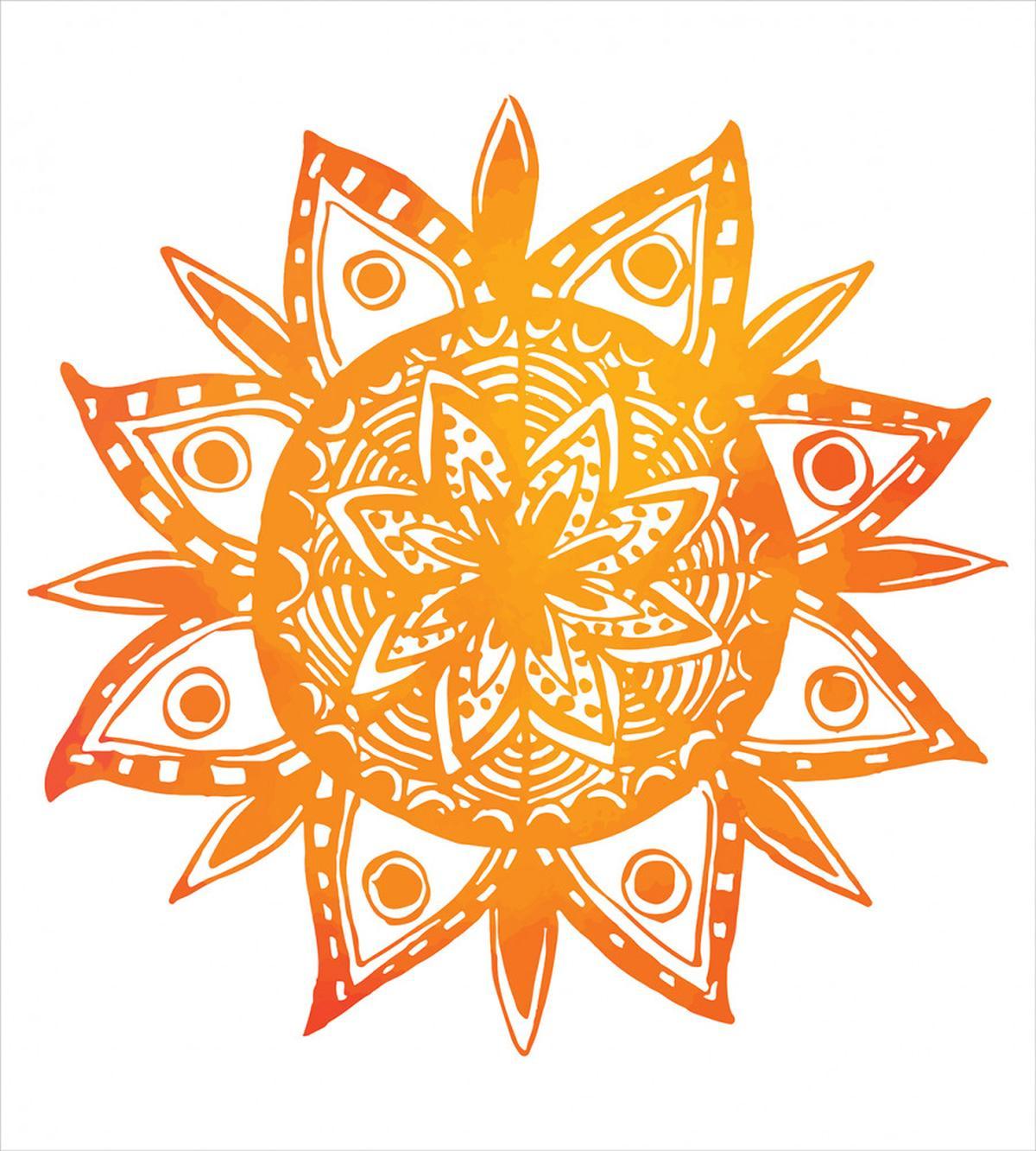 Watercolor Sun — Pattern