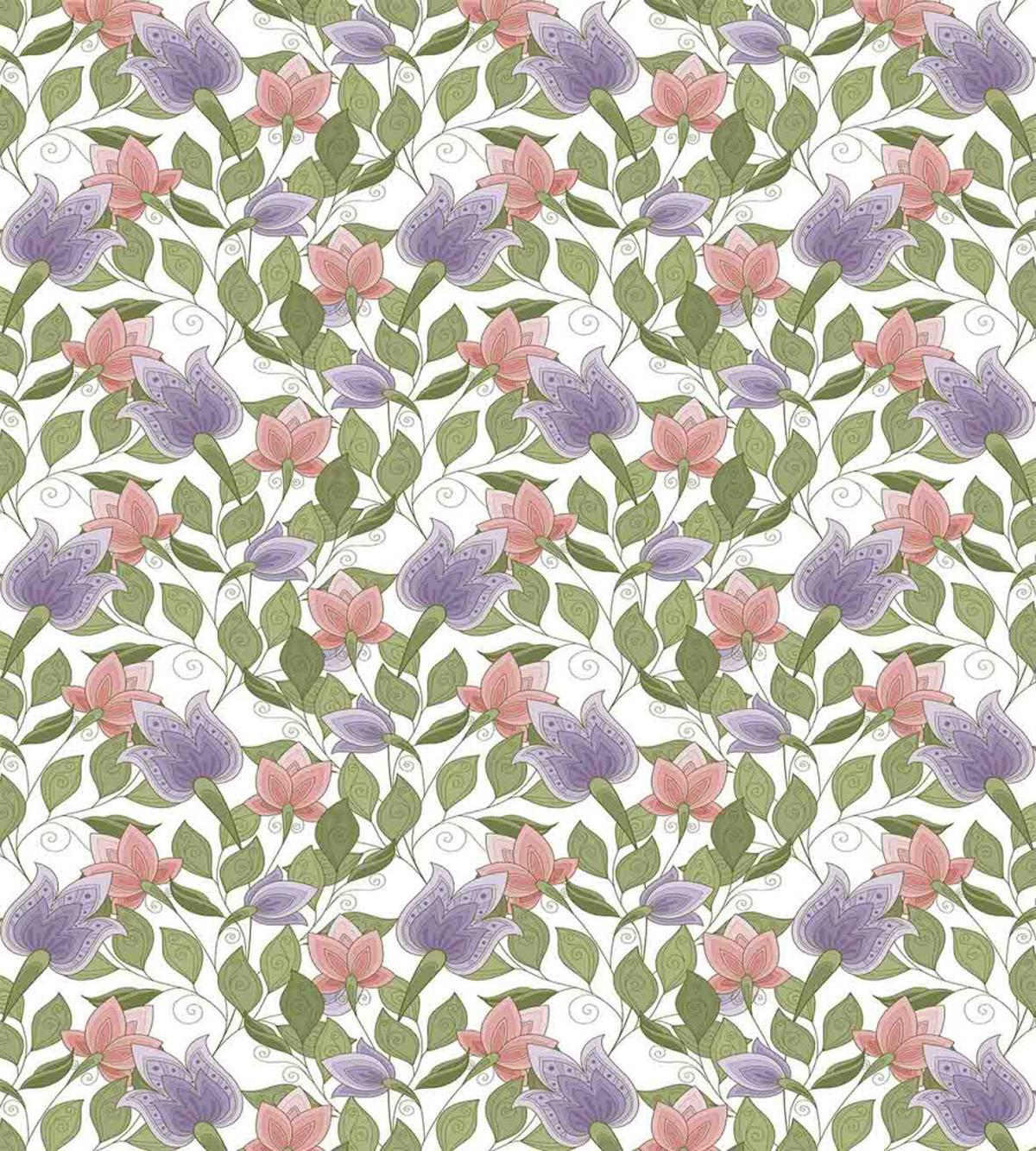 Pastel Tulip Flowers — Pattern