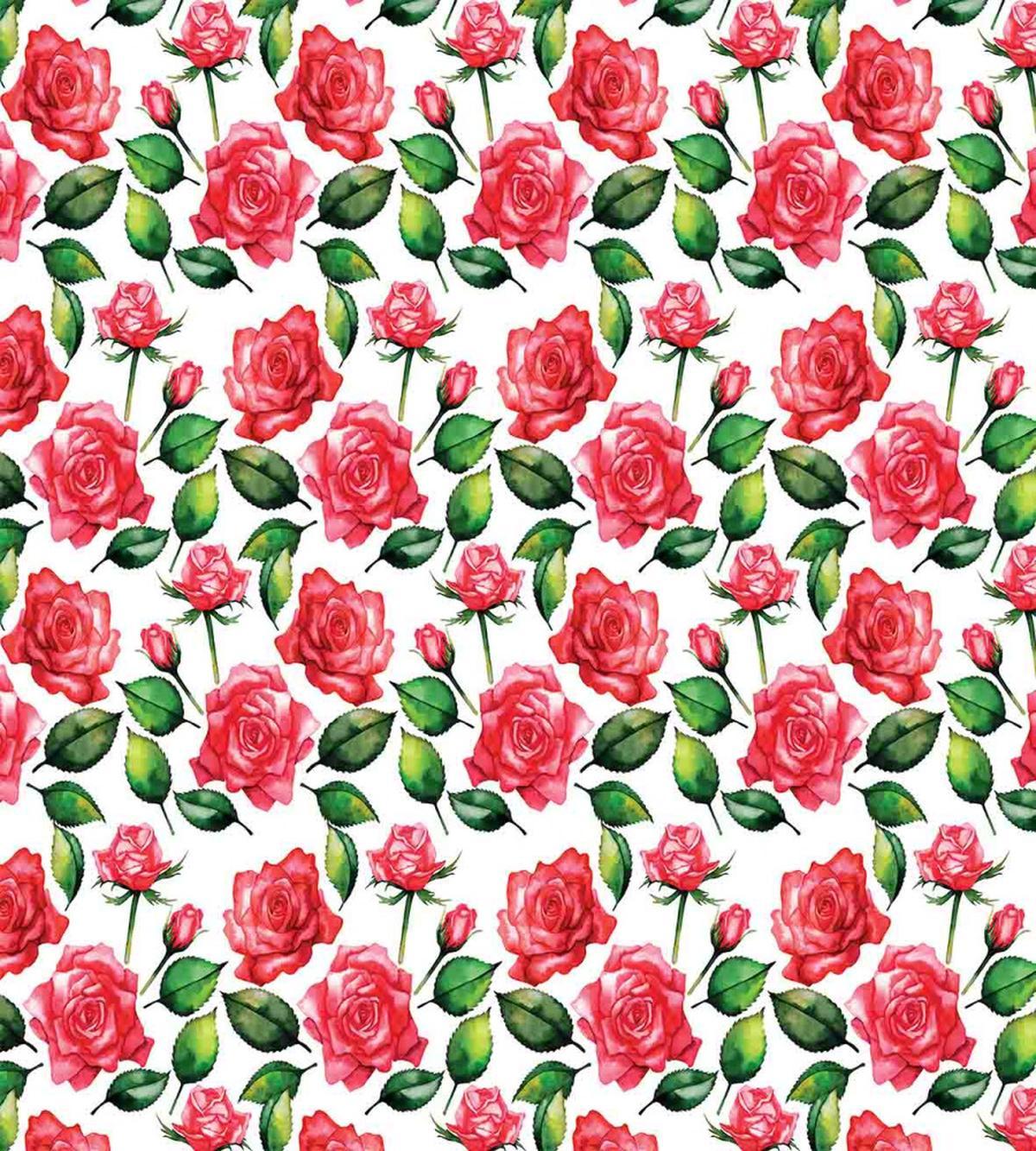 Watercolor Fresh Blossoms — Pattern