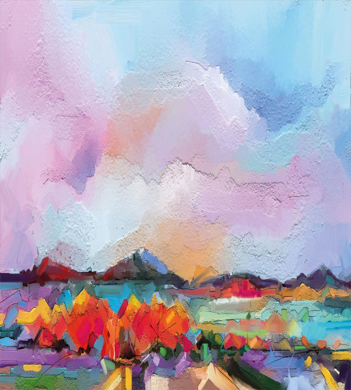 Blue and Purple Sky — Pattern